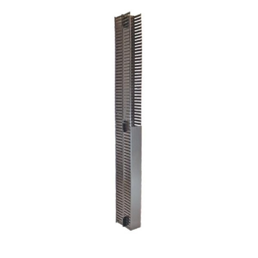 Organizador De Cables North System 42 U.R. Sencillo Vertical 19 Pulgadas Ducto 3X3 Pulgadas Negro Liso
