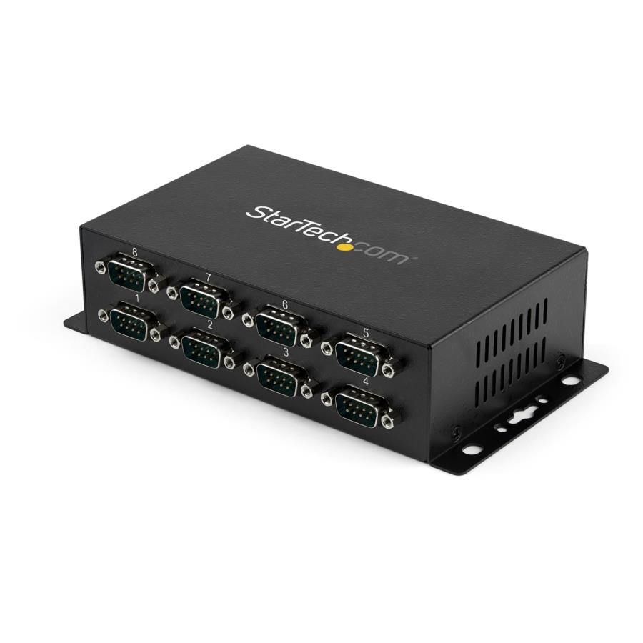 Adaptador Hub Concentrador Usb 8 Puertos Serial Rs232 Industrial Montaje En Pared Riel Din - Startech.Com Mod. Icusb2328I