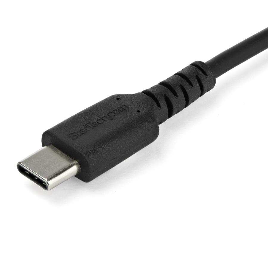 Cable De Carga De 2M Usb C - De Carga Rapida Y Sincronizacion Usb 2.0 Tipo C A Usb C Para Laptop - Revestimiento Tpe De Fibra De Aramida M/M 60W Negro - Ipad Pro Surface - Startech.Com Mod. Rusb2Cc2M
