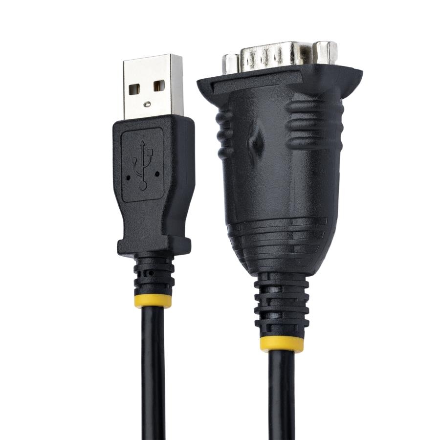 Cable De 1M Usb A Serial, Convertidor Db9 Macho Rs232 A Usb, Prolific, Adaptador Usb A Serial Para Plc/Impresora/Escáner, Adaptador Usb A Puerto Com, Windows/Mac - Startech.Com Mod. 1P3Fp-Usb-Serial