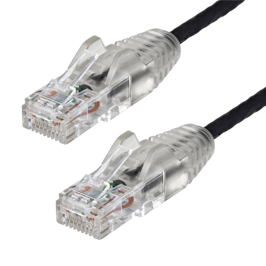 Cable De 30Cm De Red Ethernet Cat6 Delgado Sin Enganches - Cable De Red Snagless - Negro - Startech.Com Mod. N6Pat1Bks