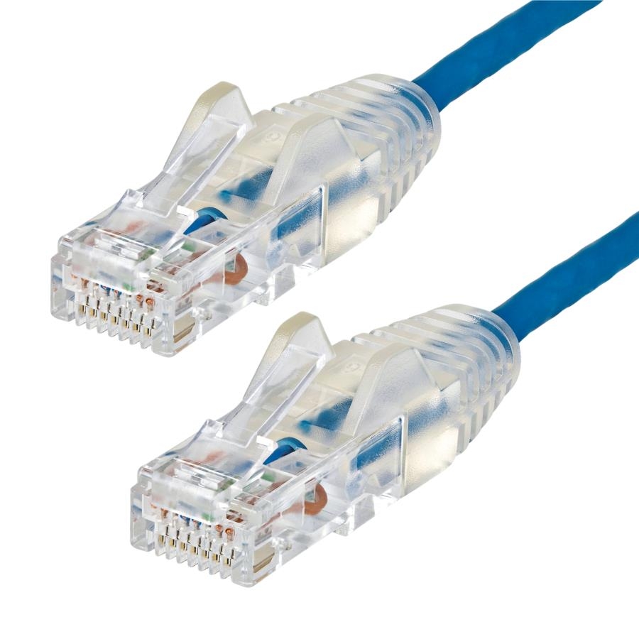 Cable De 30Cm De Red Ethernet Cat6 Delgado Sin Enganches - Cable De Red Snagless - Azul - Startech.Com Mod. N6Pat1Bls