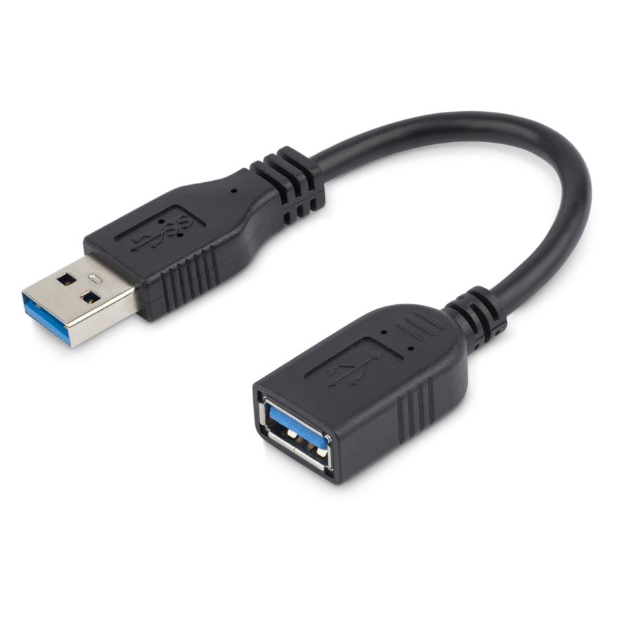 Cable De 15Cm Extensor Usb 3.0 - Alargador Usb 3.0 Superspeed Negro - Startech.Com Mod. Usb3Ext6Inbk