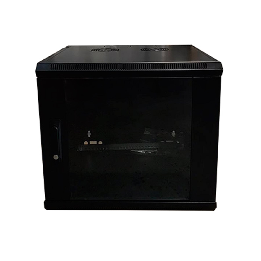 Gabinete Wam Montaje En Muro 9 U.R. 600*600 Color Negro. **No Incluye Flete**