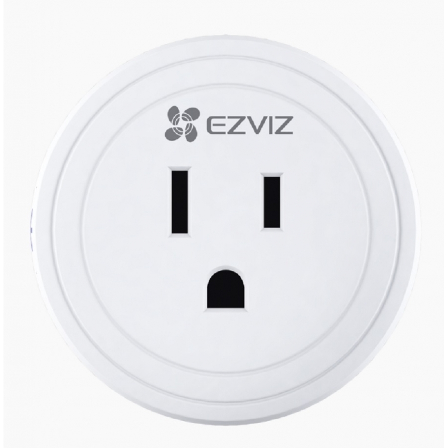 Enchufe Inteligente Ezviz / Wi-Fi / Control A Traves De La Aplicacion Movil / Conecte Los Dispositivos Del Hogar / Permite Personalizar Horarios / Soporta Asistente De Voz De Google Y Alexa