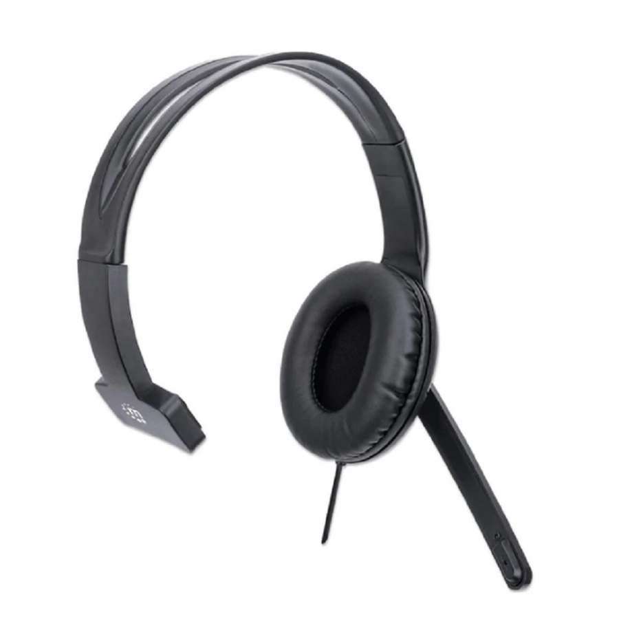 Audifonos Diadema, Manhattan,179874,Usb, Monoaural, Control De Volumen