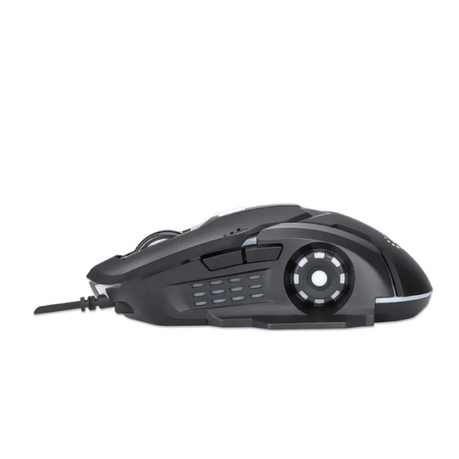 Mouse Optico,Manhattan,179256, Gaming 6 Botones, Negro