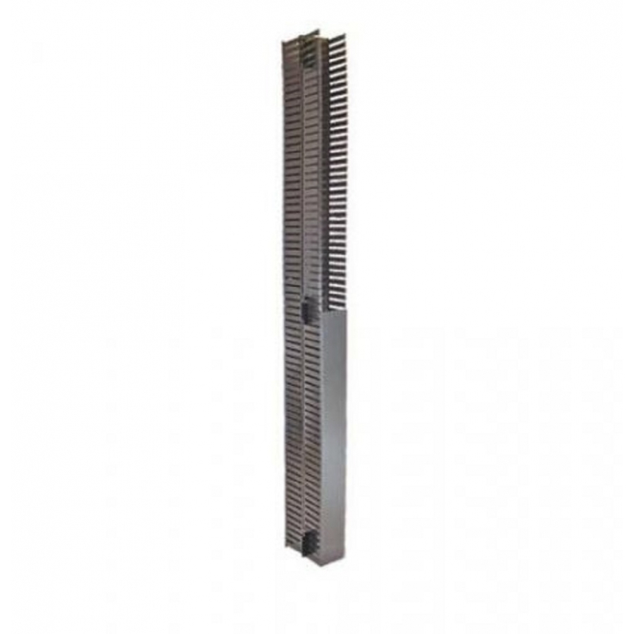 Organizador De Cables North System 21 U.R. Doble Vertical 19 Pulgadas Ducto 3X3 Pulgadas Negro Liso