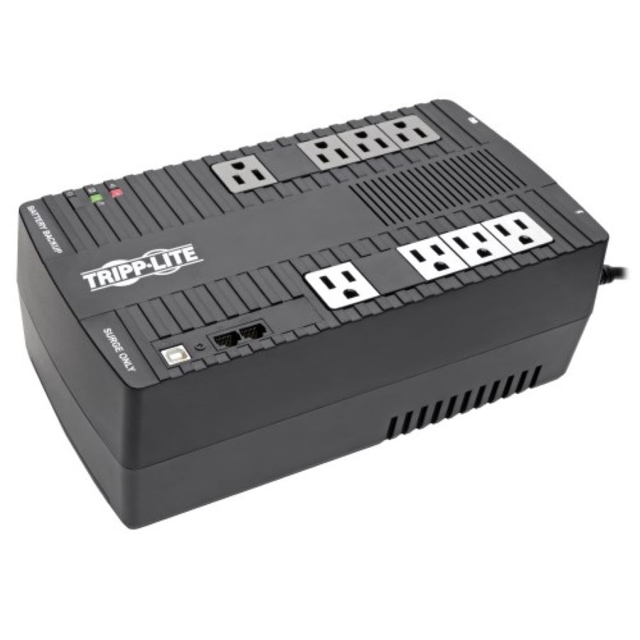 Nobreak Tripp-Lite Avr550U 8 Cont. C/R C/Fm Negro. Garantia Limitada Por 3 Años.