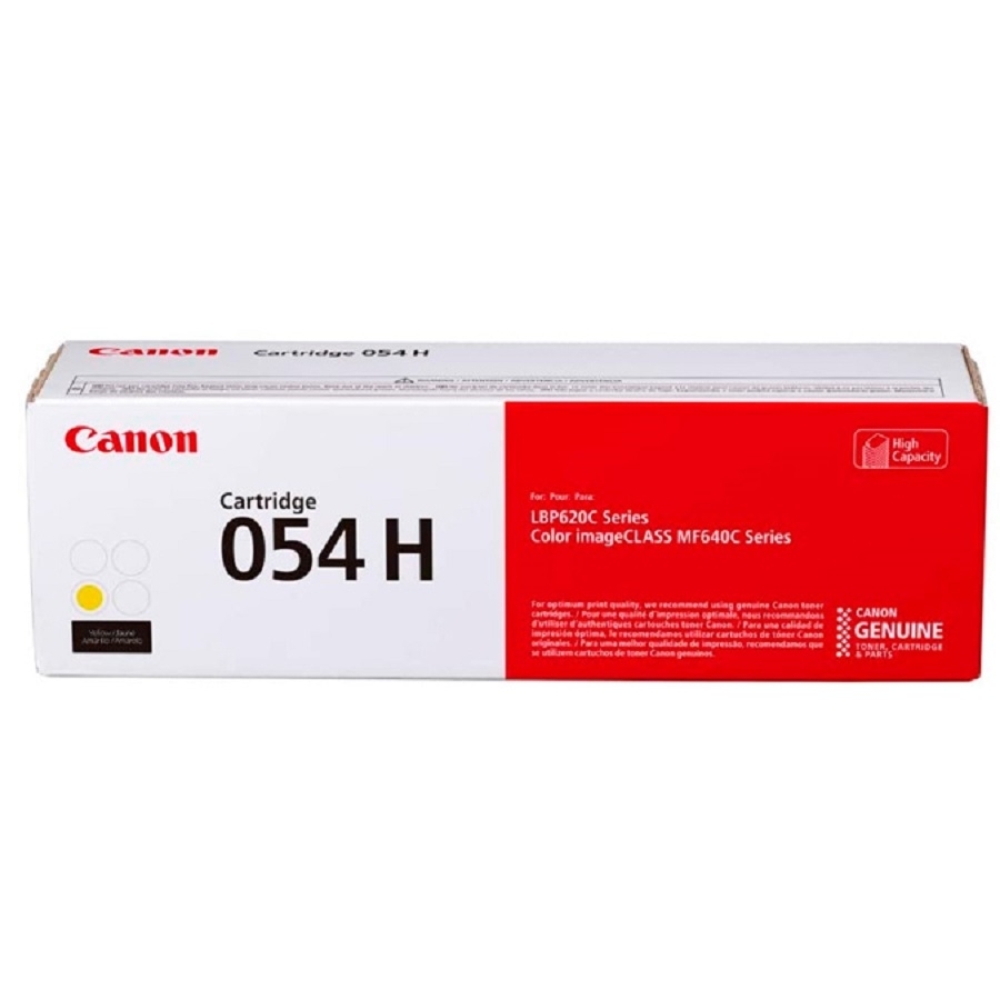 Toner Canon 054 H Amarillo,Rendimiento 2,300 Paginas,Compatible: Lbp622Cdw,Mf642Cdw,Mf644Cdw