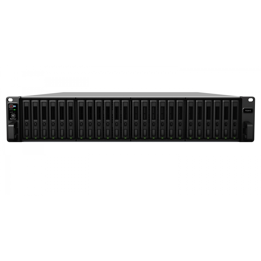Flashstation Synology Fs3410 24 Bahias/ Hasta 92.16 Tb /Intel Xeon D-1541 /Ocho Nucleos 2.7 (Turbo) Ghz/16 Gb Ddr4/Usb 3.0 X2/ Rj-45 10Gbe Lan X 2/ Rj45 1Gbe Lan X 4/Intercambio En Caliente