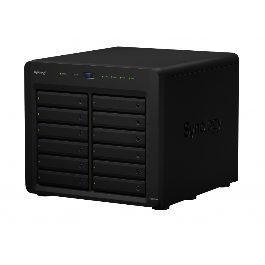 Nas Synology Ds3622Xs+ /12 Bahias/Seis Nucleos 2.2 Base- 2.7Turbo Ghz/16 Gb Ddr4 Ecc Sodimm/Lan 1Gbe X2/ Lan 10Gbe X2/Usb 3.2 X2/ 216 Tb Y Con Expansin Hasta 648Tb/Hot-Swap/ Intel Xeon D-153