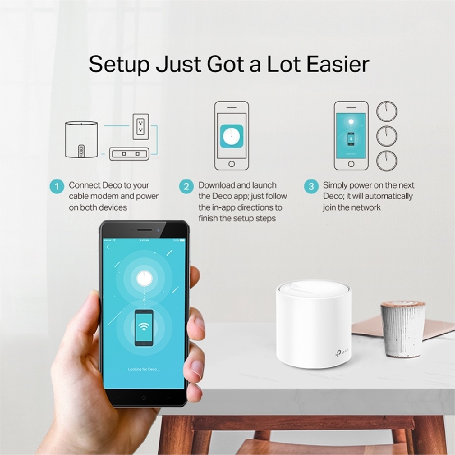 Router | Tp-Link | Deco X202-Pack |Ax1800 |Whole-Home Sistema En Malla | Wifi 6