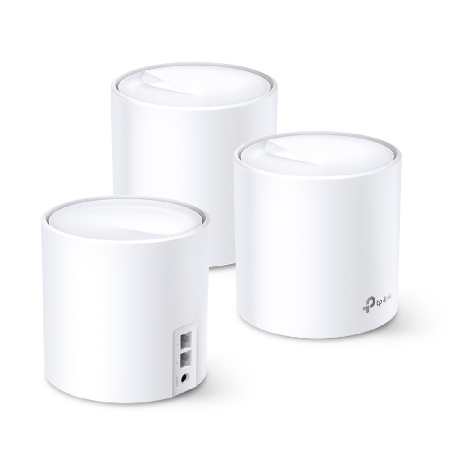Router | Tp-Link | Deco X20(3-Pack)  Ax1800 | Sistema En Malla | Wifi 6 | Para El Hogar Dual-Band 802.11Ax/Ac/A/B/G/N 2 Rj45 Gigabit 4 Antenas Internas 560M2 Beamforming Seguridad Wpa3