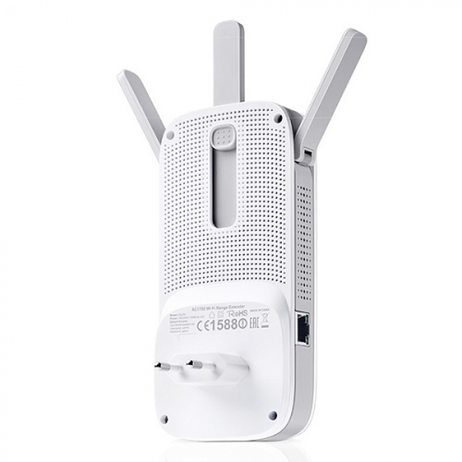Repetidor | Tp-Link | Re450 |  Inalambrico | Extensor De Rango |Ac1750 802.11A/B/G/N/Ac 1 Rj45 Gigabit Wifi 5Ghz 1300Mbps Y 2.4Ghz 450Mbps 3 Antenas