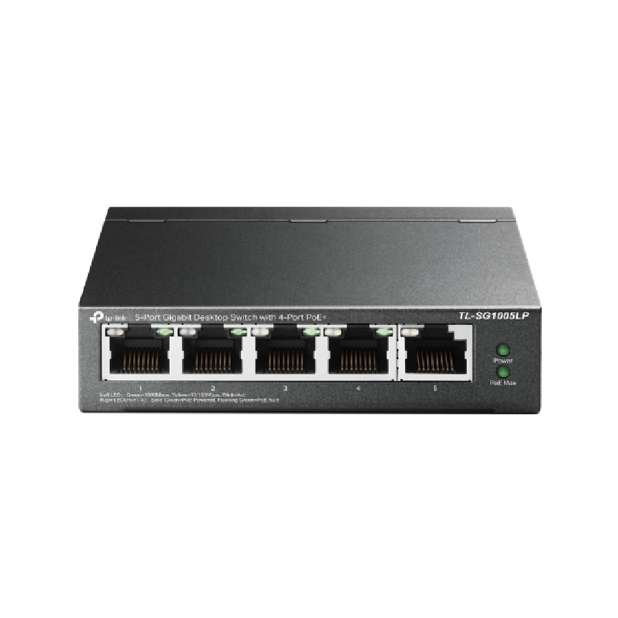 Switch | Tp-Link | Tl-Sg1005Lp | Gigabit  | 5 Puertos Con 4 Puertos Poe