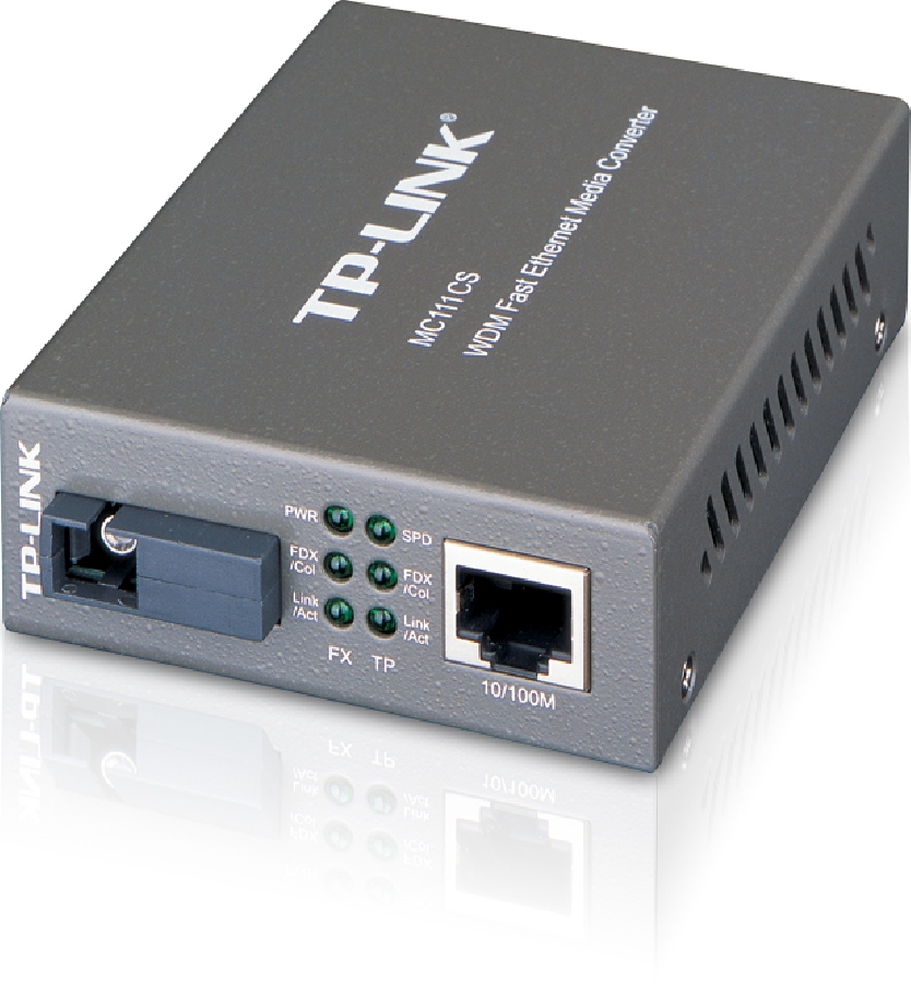 Convertidor De Medios | Tp-Link | Mc111Cs | Mono Modo | Wdm Conector De Fibra Sc A Rj45 | 10/100Mbps