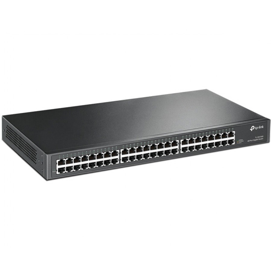 Switch | Tp-Link | Tl-Sg1048 | 48 Puertos Rj45 Gigabit 10/100/1000 | No Administrable | Para Rack 19 Pulgadas