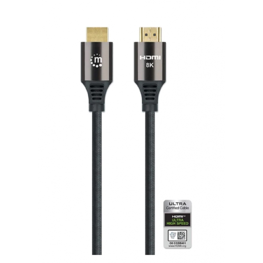 Cable Hdmi,Manhattan,355940, 2.1 Textil M-M  2.0M, 8K@60Hz