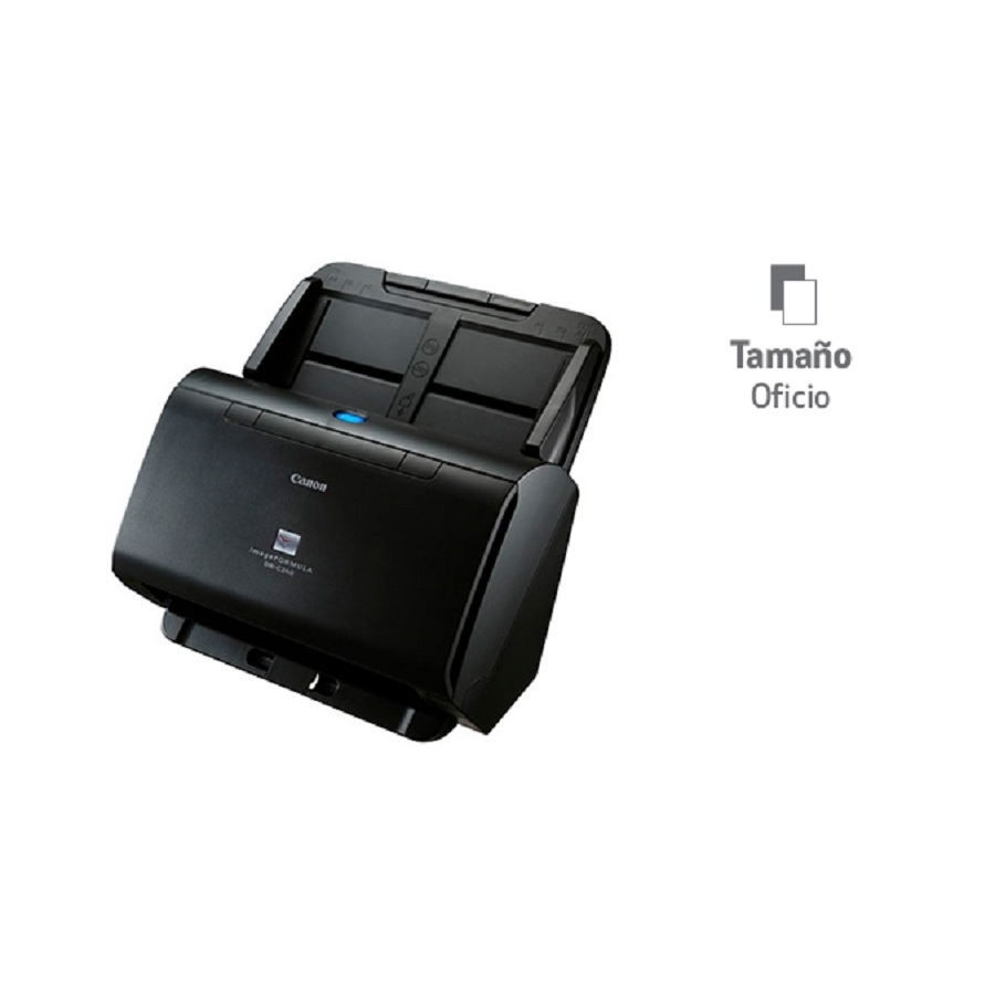 Escaner Canon Dr-C240, 45 Ppm/90 Ipm, 600 Dpi, 24 Bits, Usb, Duplex, Adf, Compatible: Windows, Alimentacion: 60 Hojas, Oficio, Vertical, Escaneo Diario 4000