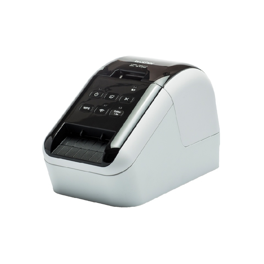 Impresora De Etiquetas Brother Ql810W, Conexion Usb, Wifi, Cintas De 12 Mm Hasta 62 Mm, Impresion De Codigos De Barras, 110 Etiquetas Por Minutos, Corte Automatico