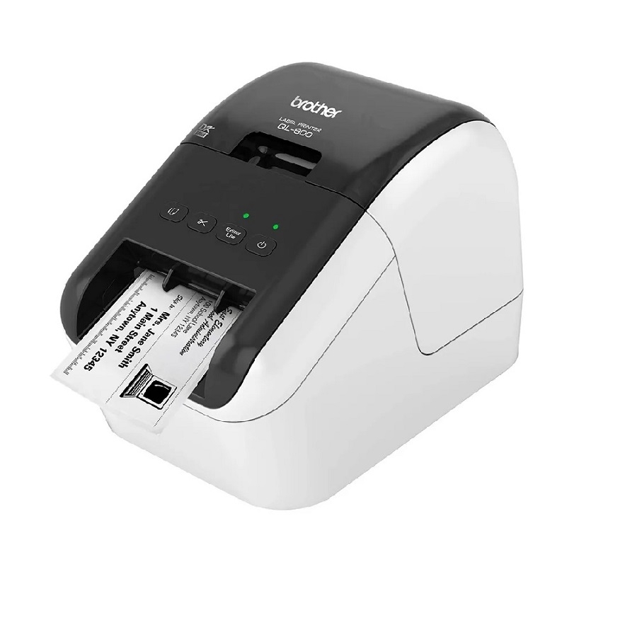 Impresora De Etiquetas Brother Ql800, Conexion Usb, Cintas De 12 Mm Hasta 62 Mm, Impresion De Codigos De Barras, 93 Etiquetas Por Minutos, Corte Automatico