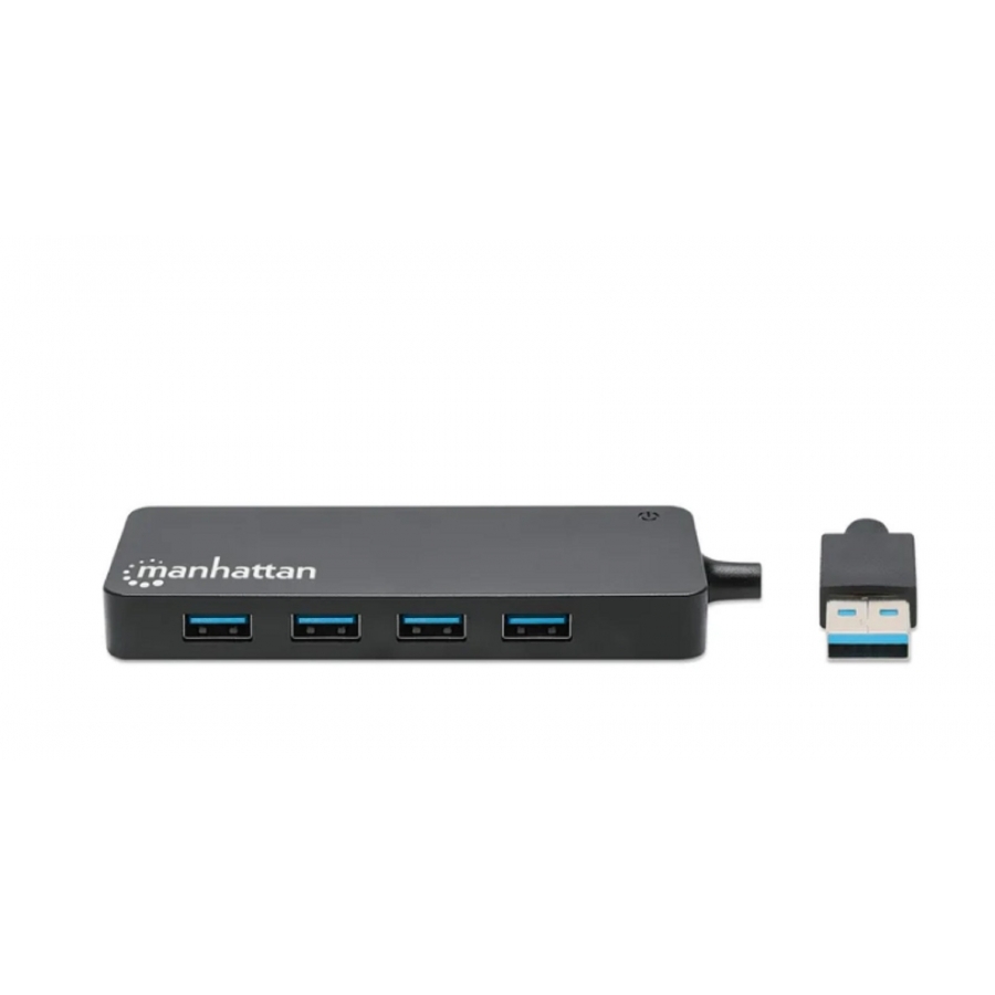 Hub Usb,Manhattan,168403, V3.2  7 Ptos A Sin Fuente, 5Gbps