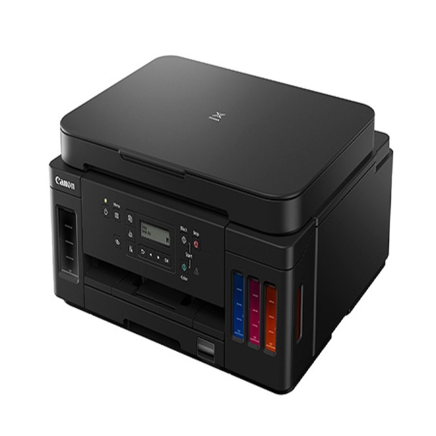 Multifuncional Canon G6010, Tinta Continua, Ipm 13 Negro/ 6.8 Color, Usb, Wifi,Ethernet Red, Auto Duplex, Cama Plana Carta/8.5X11, Consumibles Gi-10