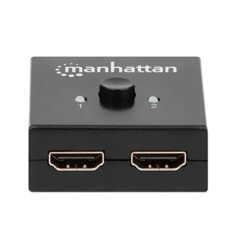 Switch Hdmi,Manhattan,207850, 4K@60Hz, Bidireccional 2:1