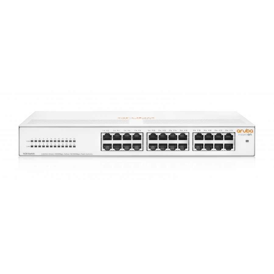 Switch Hpe Aruba R8R49A Instant On 1430 Con 24 Puertos Rj45 10/100/1000 Mbps No Administrable