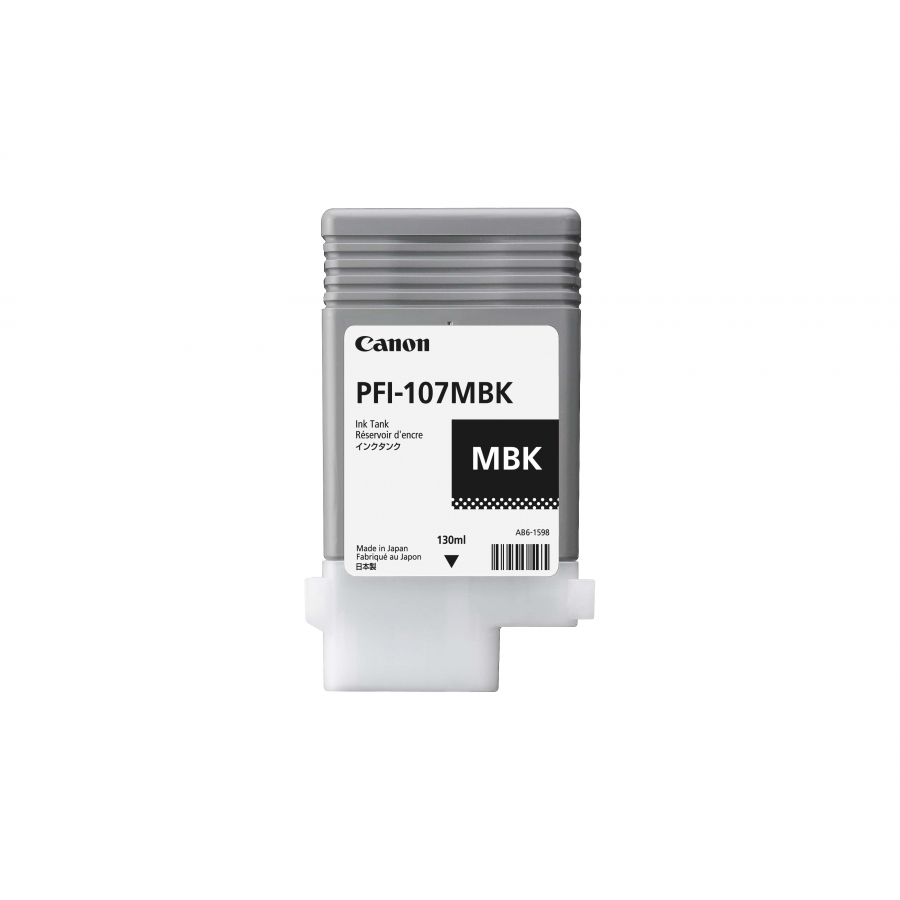 Tanque De Tinta Canon Pfi-107 Mbk Negro Mate ,Compatible Pro-2000,Pro-4000,Pr0-6000,Pro-4000S,Pro-6000S,Pro-2100,Pro-4100,Pr0-6100,Pro-4100S,Pro-6100S,Capacidad 130 Ml