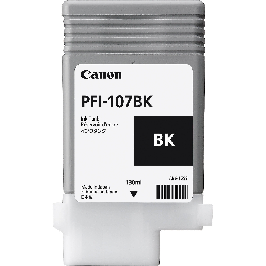 Tanque De Tinta Canon Pfi-107 Bk Negro,Compatible Pro-2000,Pro-4000,Pr0-6000,Pro-4000S,Pro-6000S,Pro-2100,Pro-4100,Pr0-6100,Pro-4100S,Pro-6100S,Capacidad 130 Ml