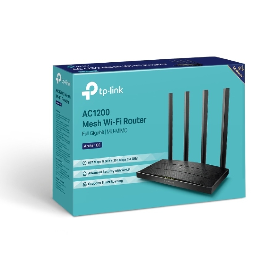 Router |Tp-Link | Archer C6 | Inalambrico | Ac1200 Banda Dual | 4Puertos Lan Gigabit |Caracteristicas Varian Segun Version | Imagen Ilustrativa