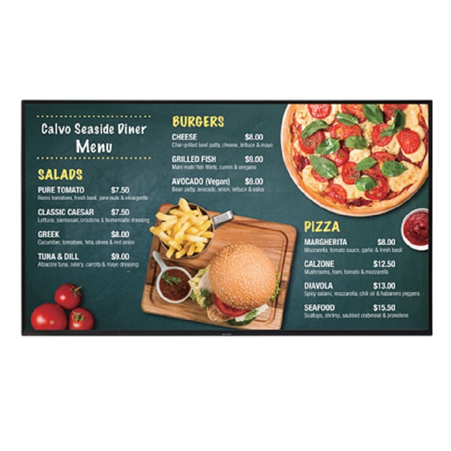 Monitor Sharp, Modelo 4T-B60Cj1U 60 Pulgadas, Led Ultra-Hd 4K, Wifi, Usb Multimedia, Rs232C, Hdmi