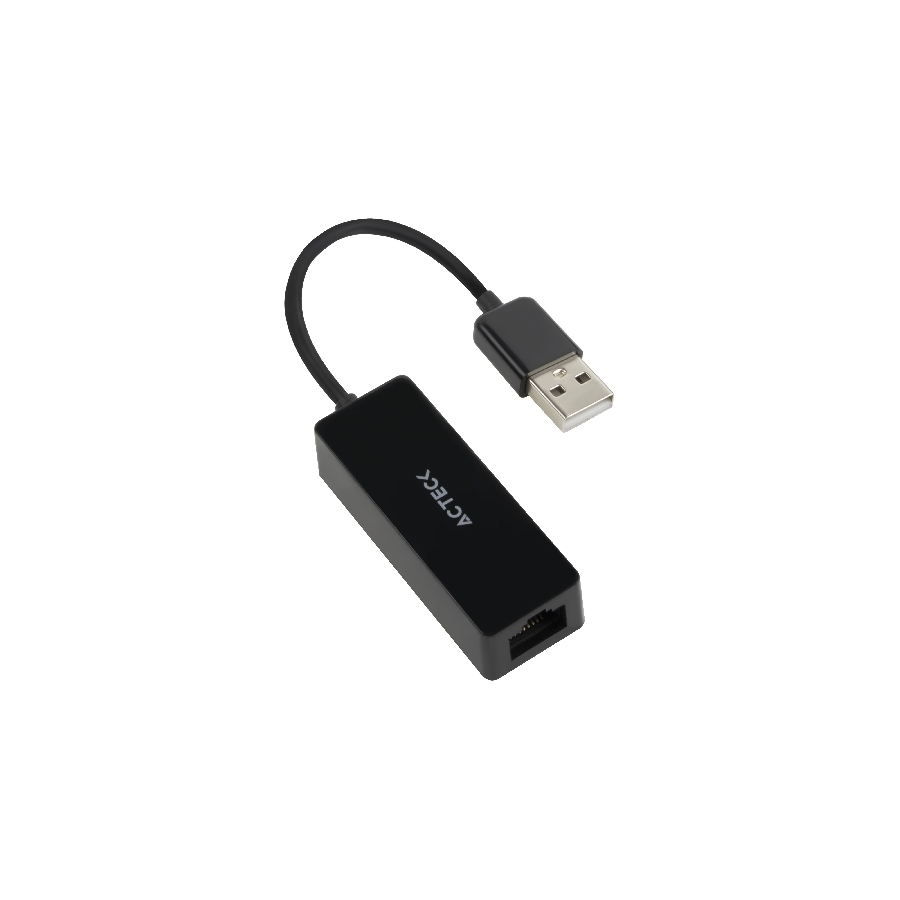 Adaptador Acteck Shift Plus Ae420 / Rj45 (Ethernet) A Usb A / 100 Mbps / Negro / Ac-934732