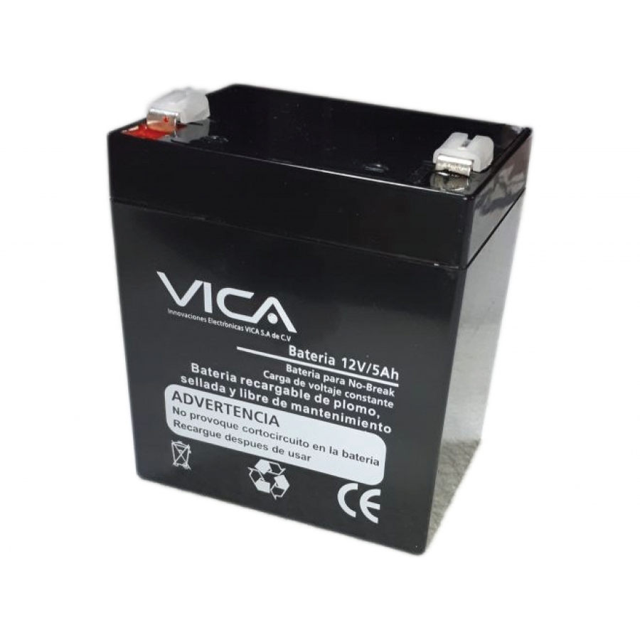 Bateria De Remplazo 12V 5Ah Vica, Generica Compatible Con El 80% De  No Breaks  De Otras Marcas
