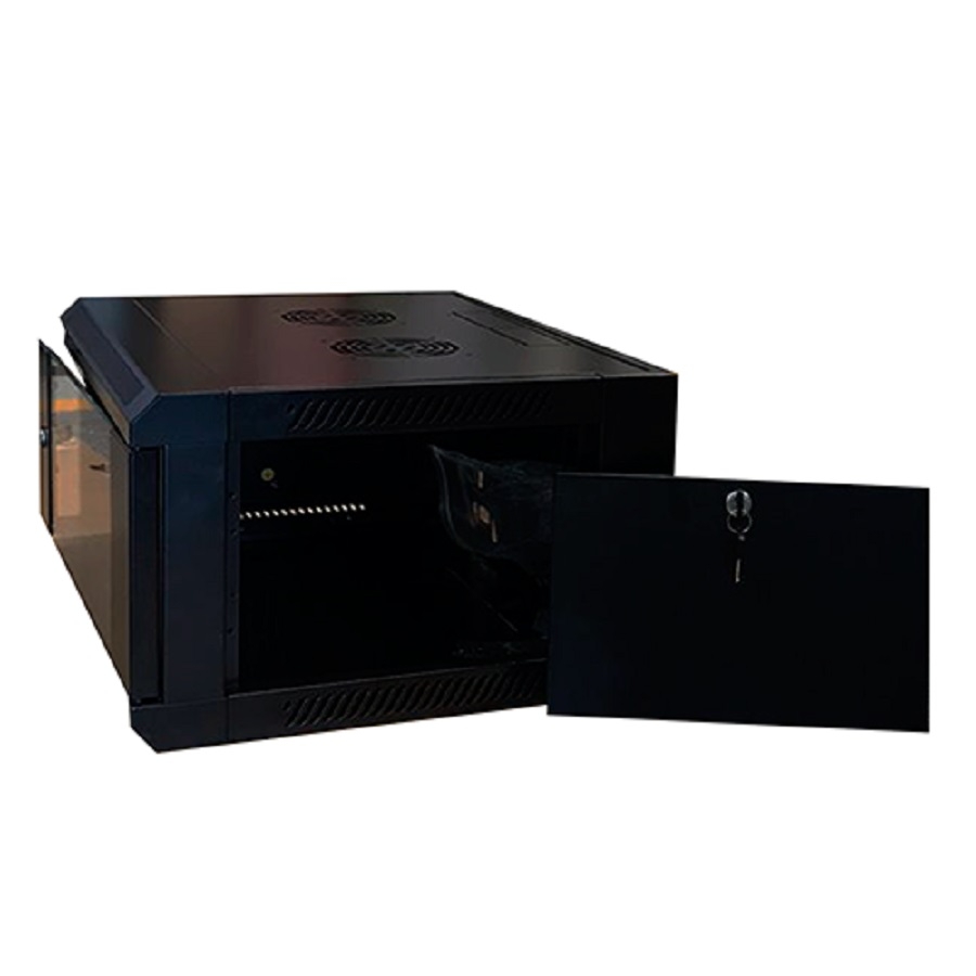 Gabinete Wam Wam-Wc04Ur Montaje En Muro 4U.R. 600*450 Color Negro. **No Incluye Flete**