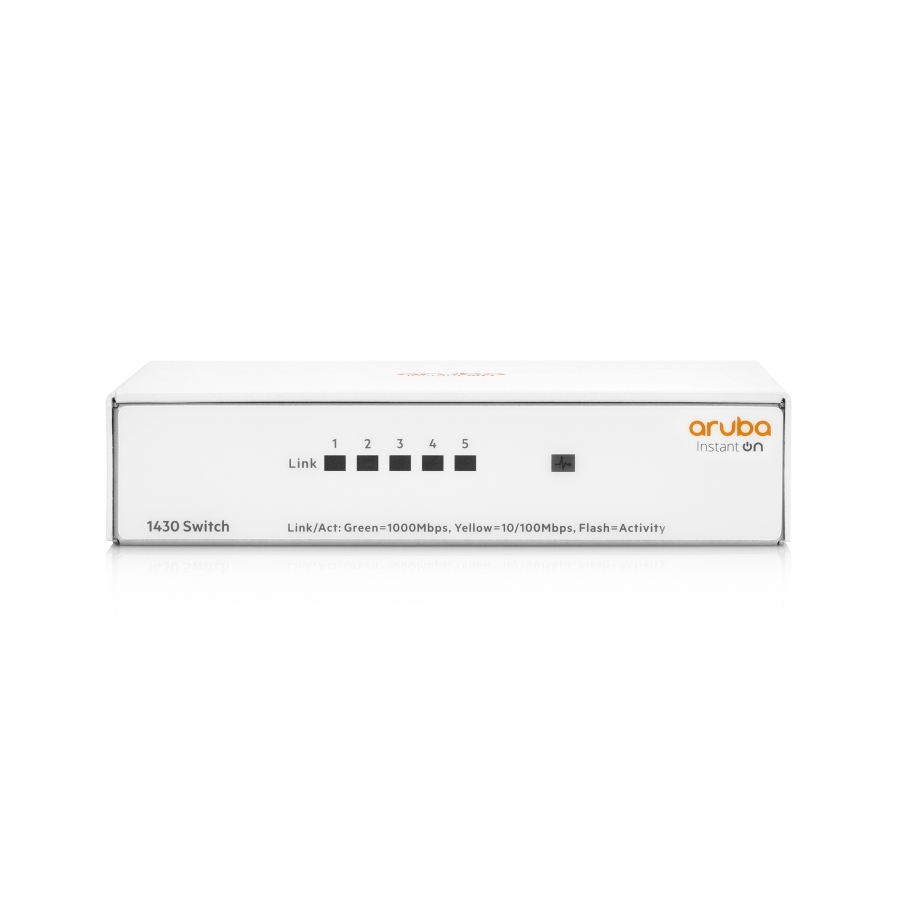 Switch Hpe Aruba R8R44A Instant On 1430 Con 5 Puertos Rj45 10/100/1000 Mbps No Administrable