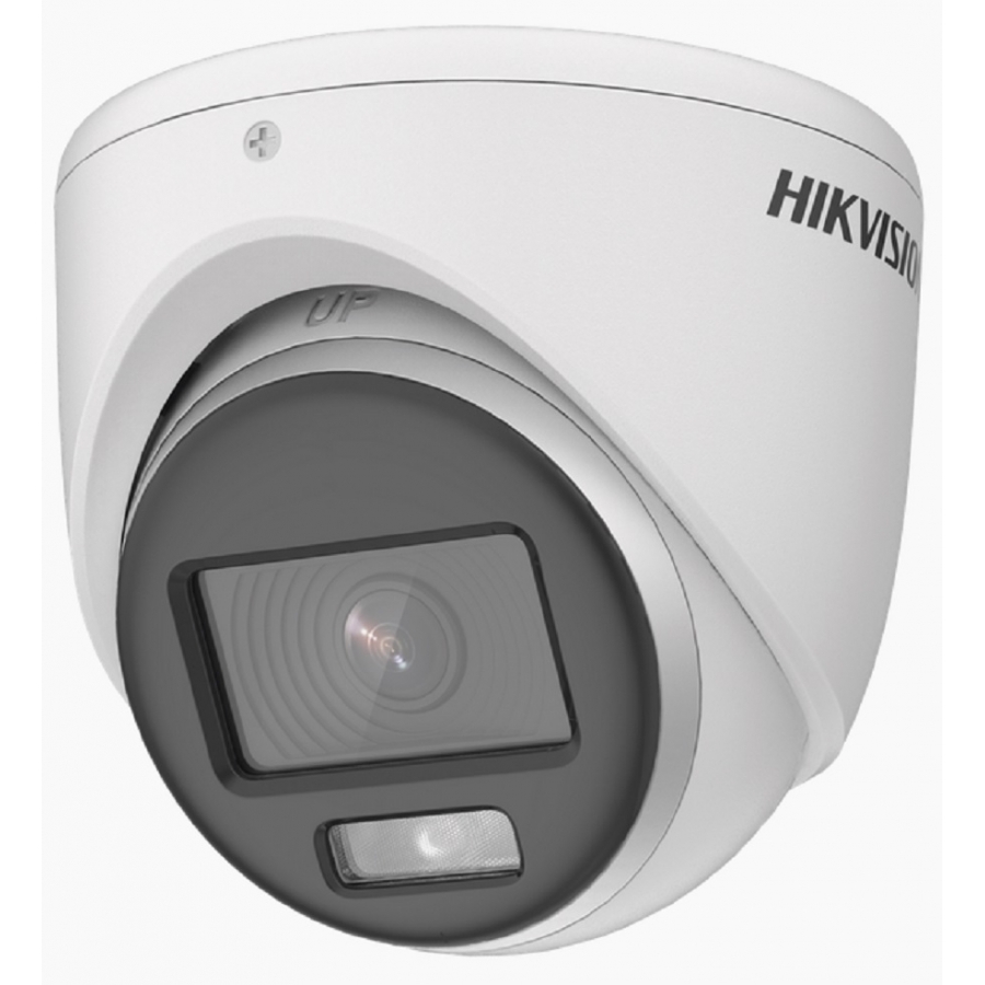 Camara Turret Turbohd 2 Megapixeles Hikvision Ds-2Ce70Df0T-Mf  Imagen A Color 24/7 / Lente 2.8 Mm / Metal / Luz Blanca 20 Mts / Exterior Ip67 / Tvi-Ahd-Cvi-Cvbs / Dwdr