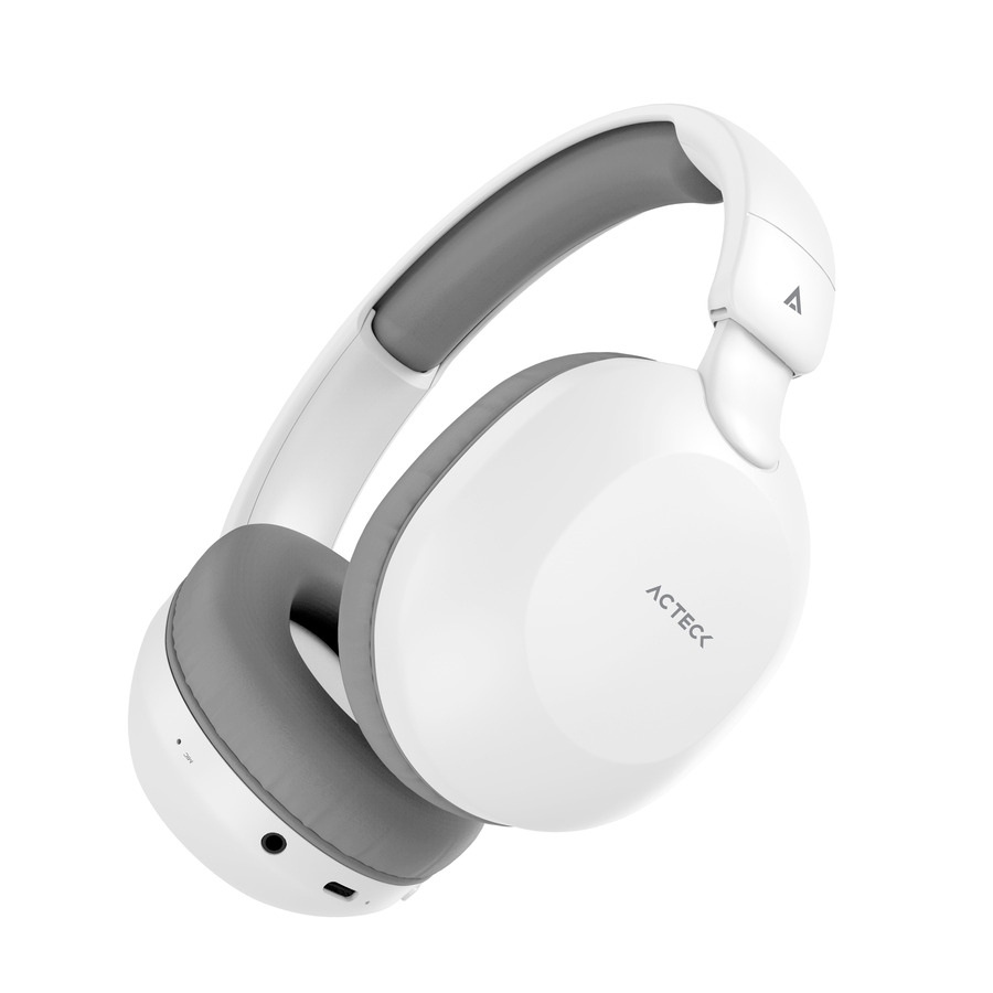 Audifonos Acteck Honour Plus Hp450 / Inalambricos Diadema / Bluetooth / Microfono Integrado / Bateria 14H / Blanco / Ac-935630