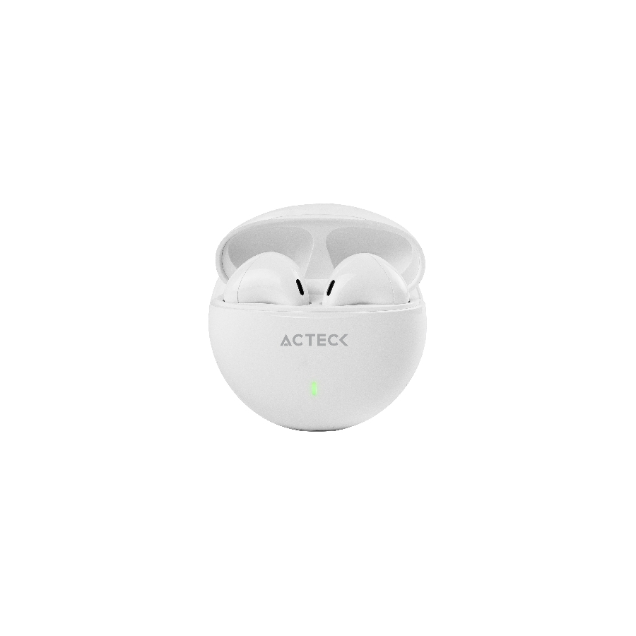 Audifonos Acteck Sense Ep230 / Inalambricos / Bluetooth / Control Tactil / Proteccion Ipx4 Contra Salpicaduras / Blanco / Ac-935111