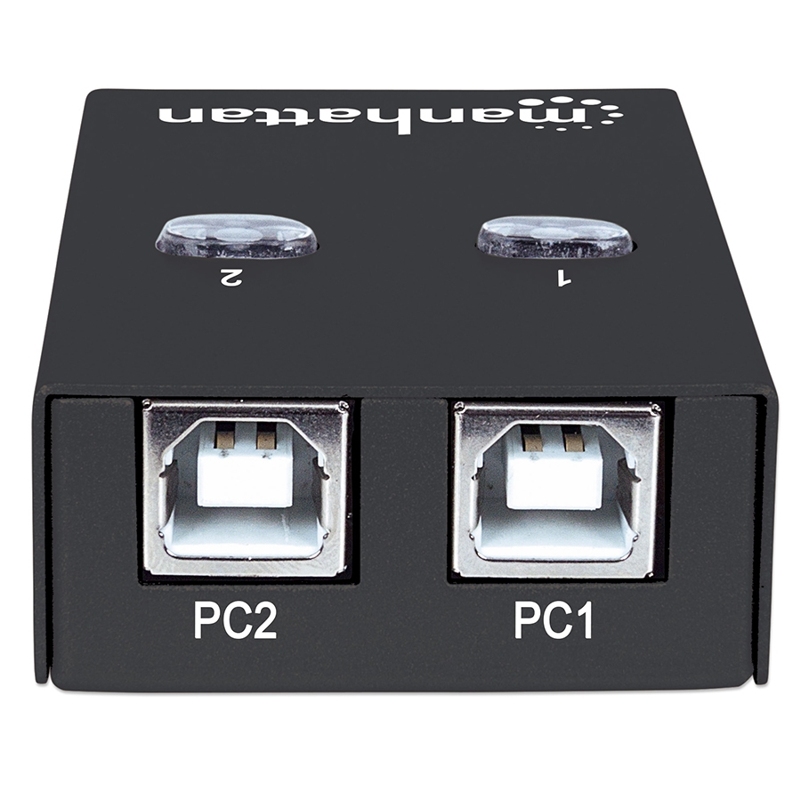 Multiplexor Usb Manhattan,162005, Usb 1:2 Comparte 1 Disp A 2Pc