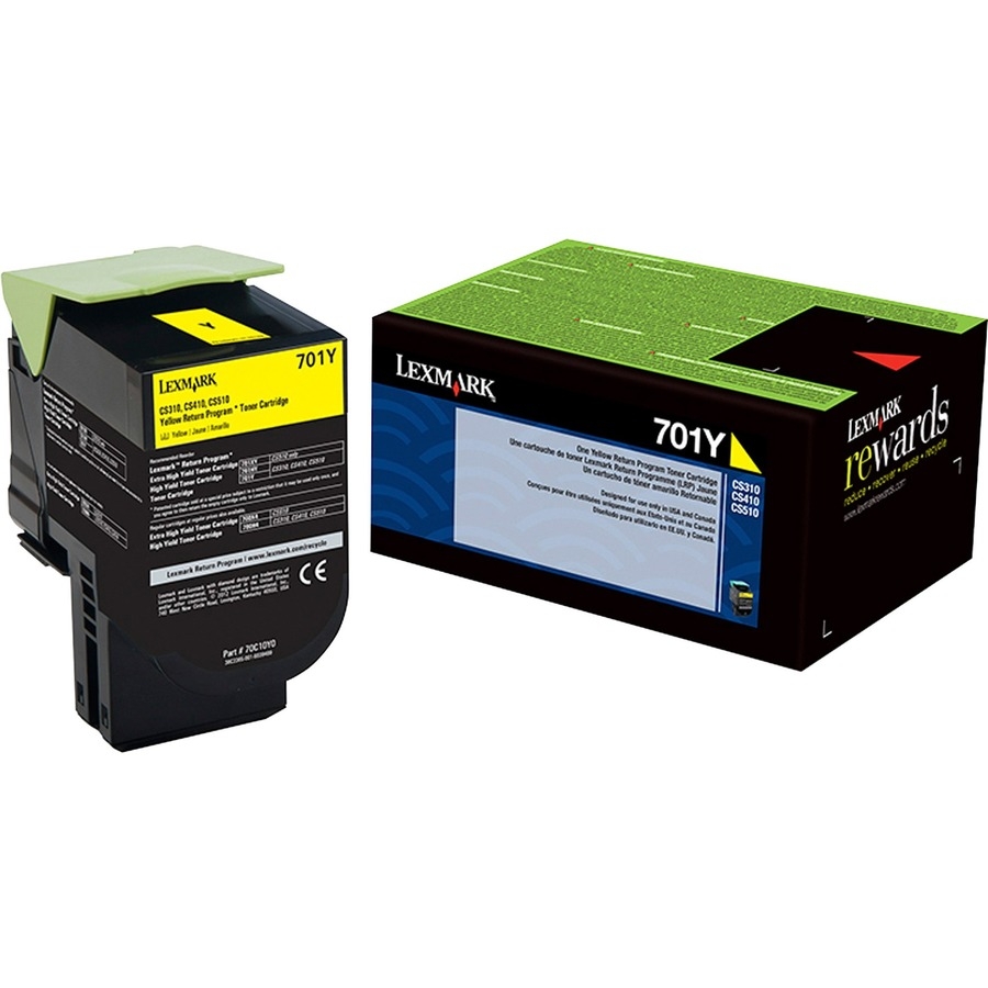 Toner Laser Lexmark Color Amarillo Ultra Alto Rendimiento (78C4Uy0), Hasta 7,000 Paginas, Para Modelos Cx622Ade, Cs521D, Cx625Adhe, Cs622De