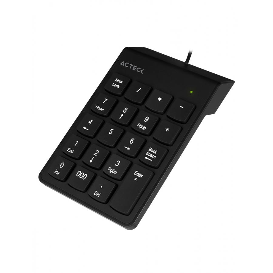 Teclado Acteck Inspire Tn220 / Numerico / Alambrico Usb / 19 Teclas / Negro / Ac-932622
