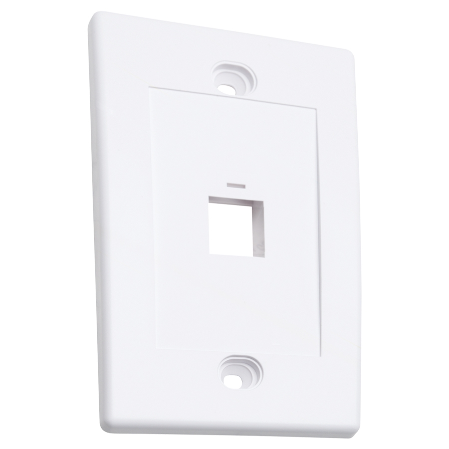 Tapa Faceplate,Intellinet,163286, 1 Perforacion Blanco