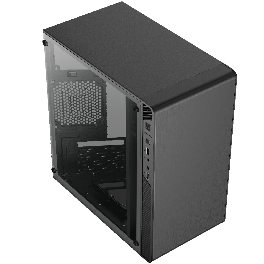 Gabinete Acteck Performance Ii Gi215W / Mini Torre / Micro Atx, Itx / Fuente De Poder 500W Incluida / Panel Acrilico - Metal / Negro / Ac-935784
