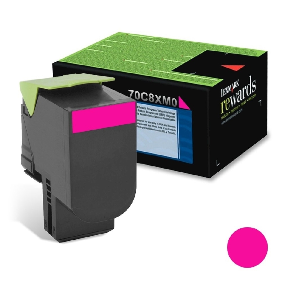 Toner Laser Lexmark Color Magenta Ultra Alto Rendimiento (78C4Um0), Hasta 7,000 Paginas, Para Modelos Cx622Ade, Cs521Dn, Cx625Adhe, Cs622De