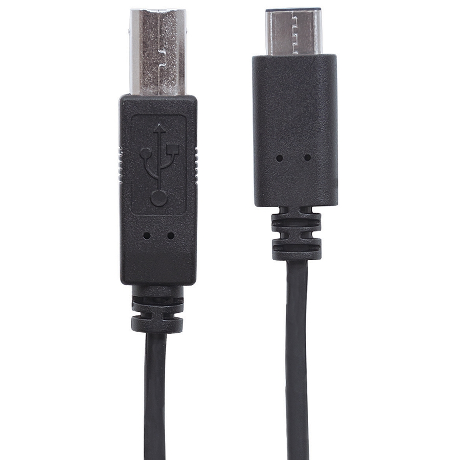 Cable Usb,Manhattan,354950,-C V2.0, C-B 2.0M Negro 480Mbps