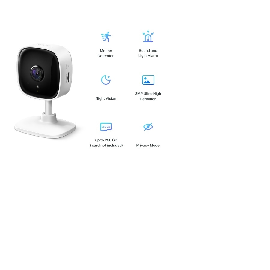 Camara Ip Tp-Link Tapo C110 Wifi 3Mp Microsd 256Gb Vision Nocturna Audio Birideccional