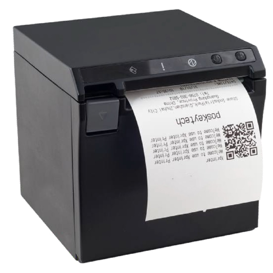 Miniprinter Ec Line Ec-Pm-X30, Negro, Termica, 80 Mm, Usb, Ethernet (Red), Rj11, Corte Automatico, 300 Mm/Seg